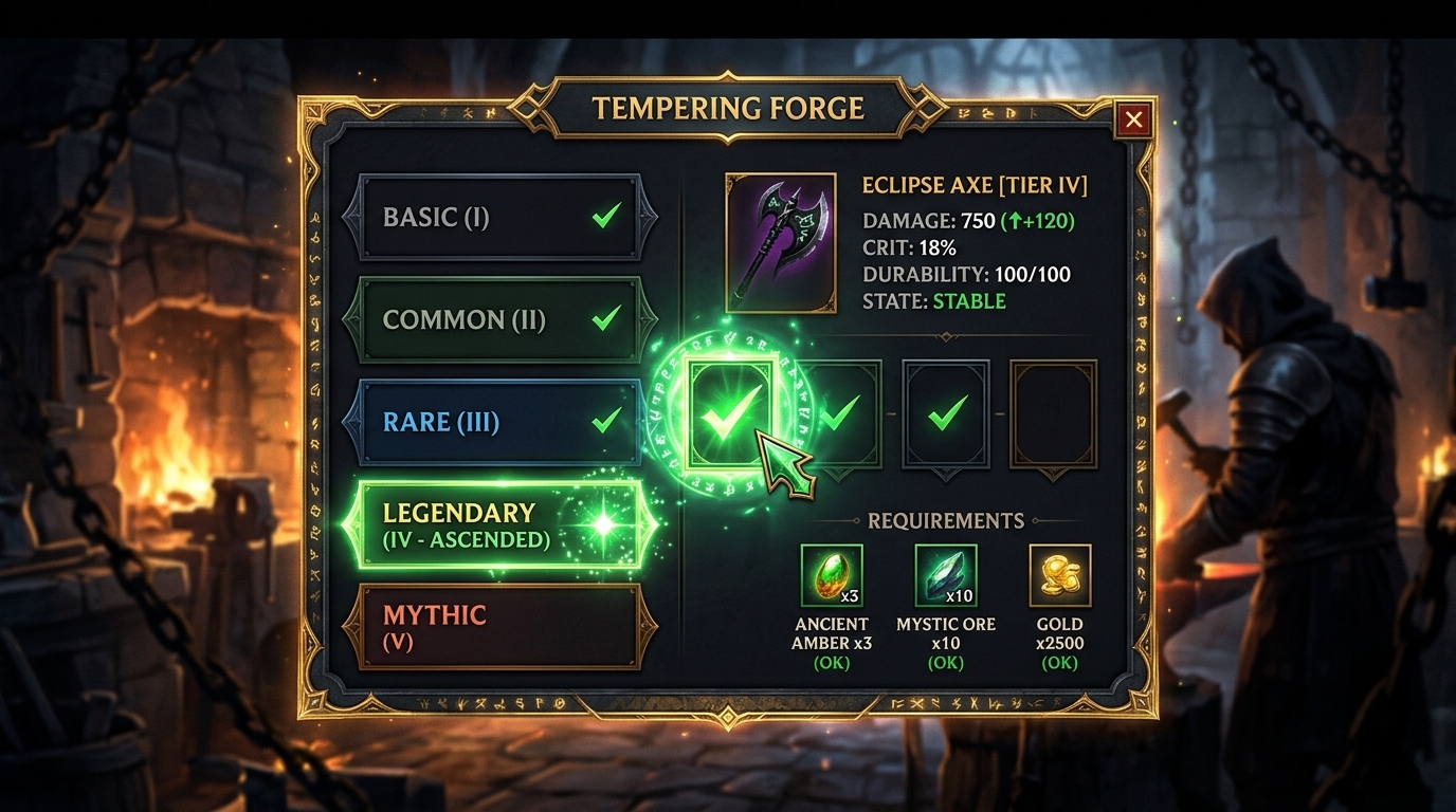 Crimson Desert Tempering Target UI Bug Fixed in 1.01.01: What the Fix Means for Equipment Progression