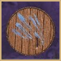 Grey Wolf Wooden Shield